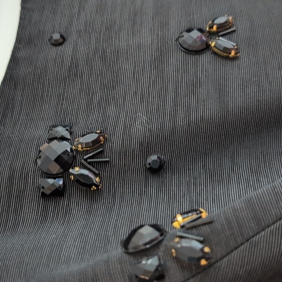 Eliza J Black and Pink Beaded Sheath Dress With Pockets! Size 6 - Picture 9 of 10